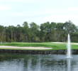 The par-3, island green seventh hole at Lake Buena Vista Golf Course is a challenge. 