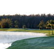 Trees surround Disney's Palm golf course's par-4 second hole. 
