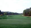 The par-4 fourth hole on Disney's Osprey Ridge golf course has a bowled fairway.