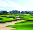 There are lots of fairway bunkers to avoid on the par-4 ninth hole of the Watson golf course at Reunion Resort.