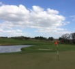 The second hole on Orange County National's Panther Lake Course is a reachable par 5 but requires a carry over water on the approach shot.