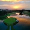 View of the 18th green at Hawk's Landing