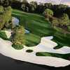 A view of the 14th green at Lake Nona Golf & Country Club: aerial view