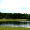 The par-5 14th hole on the Palm golf course at Disney World is short, but heavy on water.