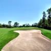 A view over a large bunker at Stoneybrook East Golf Course