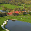 Aerial view of the clubhouse at Grand Cypress Golf Club