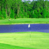 A view of a hole with water coming into play at Magnolia Plantation Golf Club