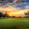 Sunset view of green #15 at Timacuan Golf Club (Edwin Madera at EMS Photography Studio).