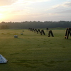 A view of the driving range at Providence Golf Club