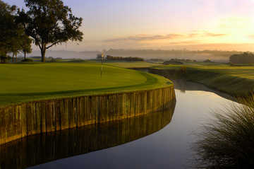 The 17th green at Grand Cypress Resort - Links Course