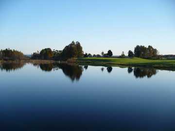 A view of hole #6 at Deer Island Golf & Lake Club